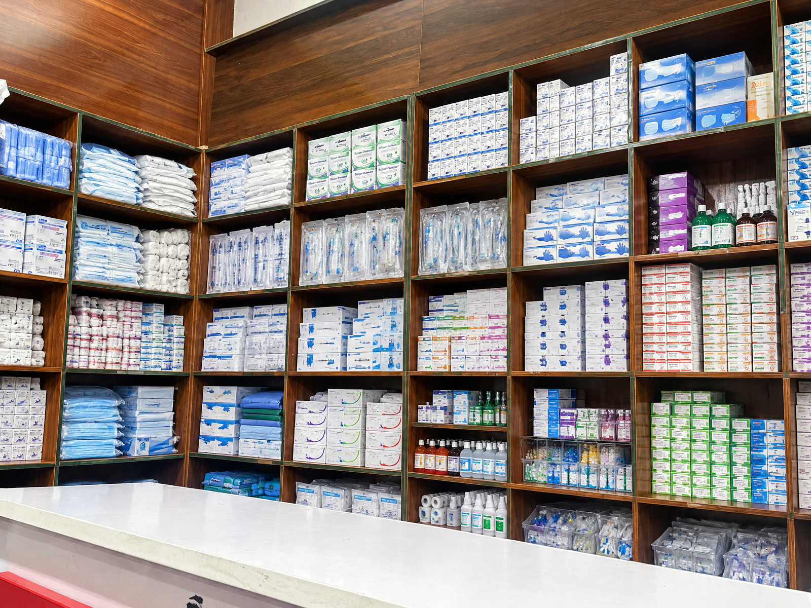 Humsay surgical pharmacy inventory shelves
